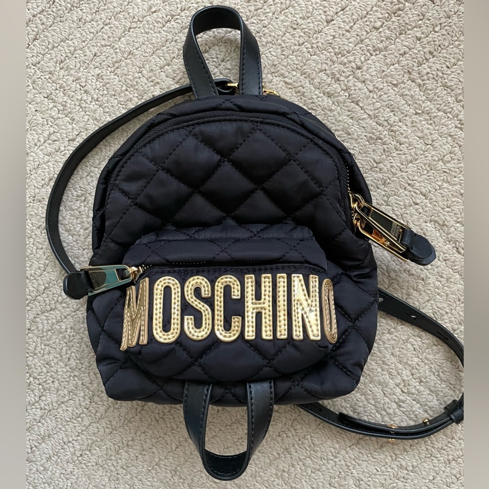 Moschino Quilted Nylon Mini Backpack